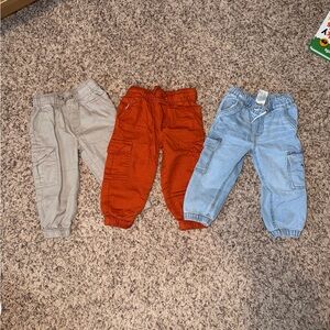 Set of 3 Carters Cargo Pants - Size 2T